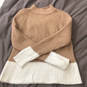 Chunky color-blocked sweater